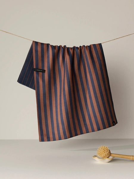 Midnight Stripe Luxe Kitchen Towel