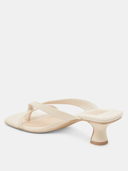 Brevel Heeled Sandal in Bone
