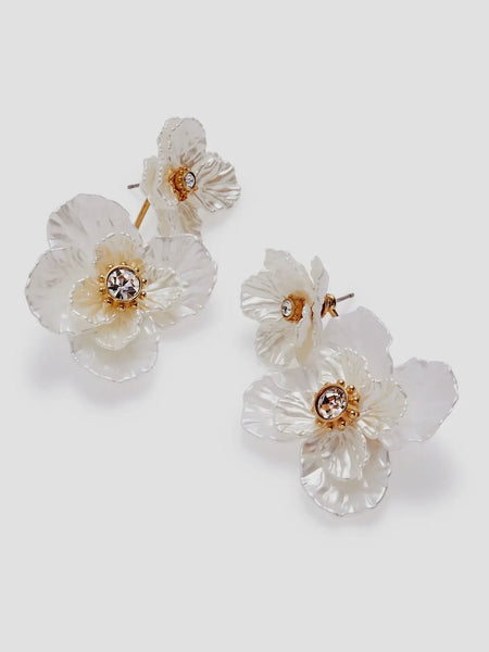 New York Botanical Garden 2-in-1 Poppy Statement Earrings