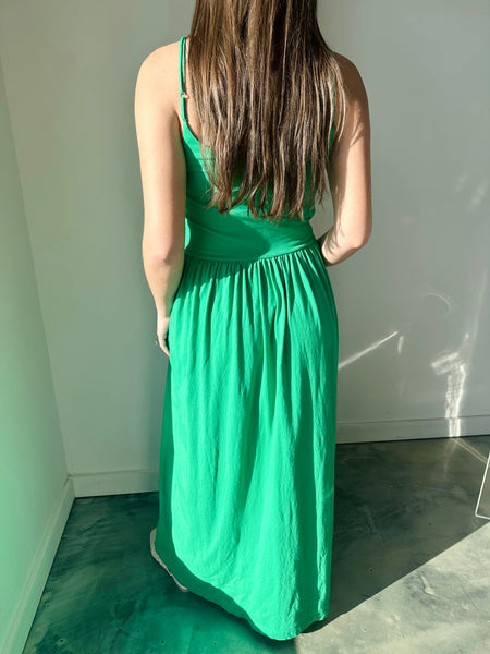 Drop Waist Dress in Shamrock