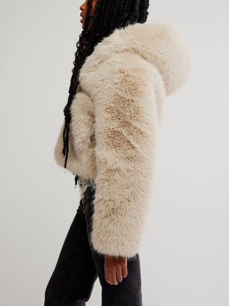 Louder Please Fur in Ivory