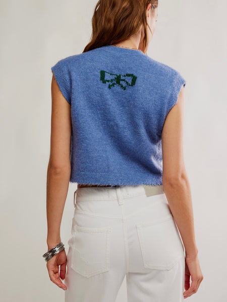Be Merry Sweater in Blissful Blue Combo