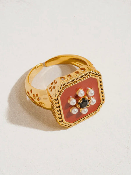Rouge Enamel Ring