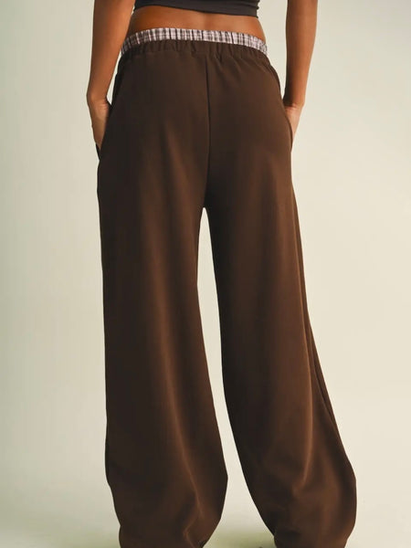 On The Double Layered Sweat Pant in Chocolate