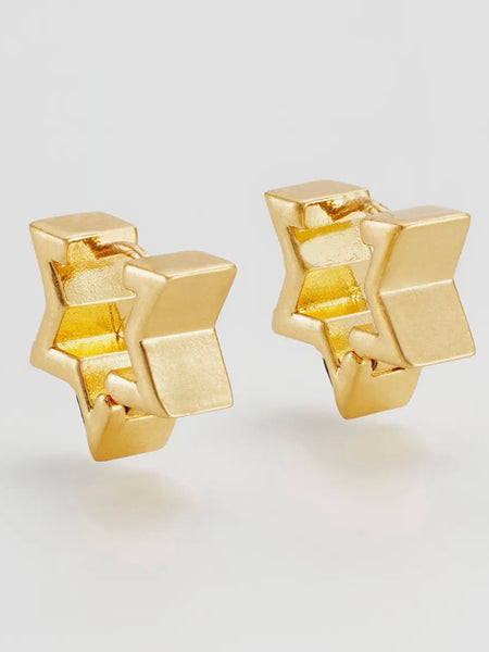 Larkspur Huggie Earrings