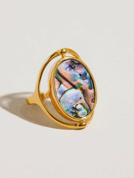 Violette Double Sided Shell Ring