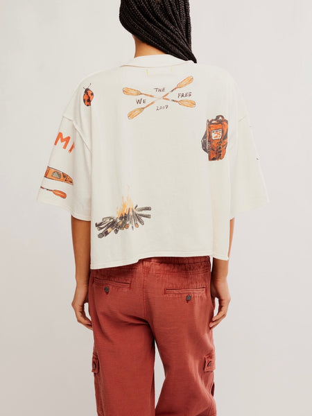 Mountain View Graphic Tee in Ivory Combo