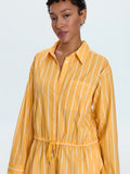 Amelie Romper in Papaya Stripe