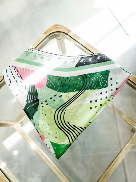 Jet Setter Bandana Scarf in Green
