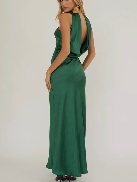 Evening In Emerald Maxi Dress in Green