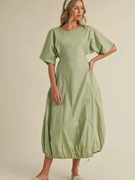 Green Goddess Dress in Sage
