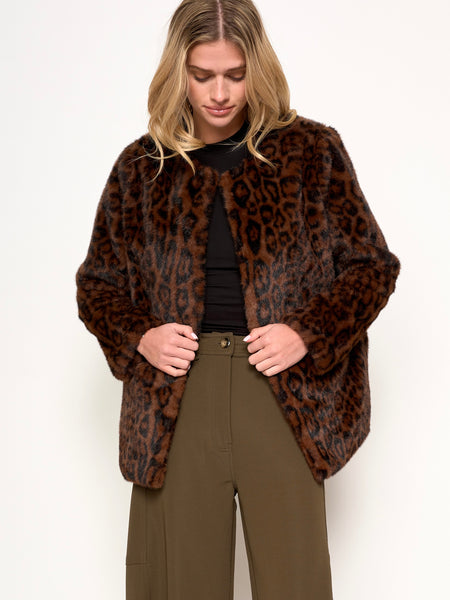 Lucia Coat in Classic Leopard