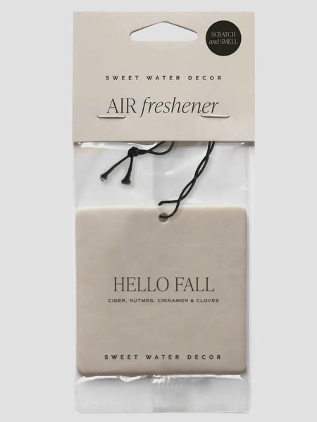 Hello Fall Hanging Air Freshener