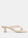 Brevel Heeled Sandal in Bone