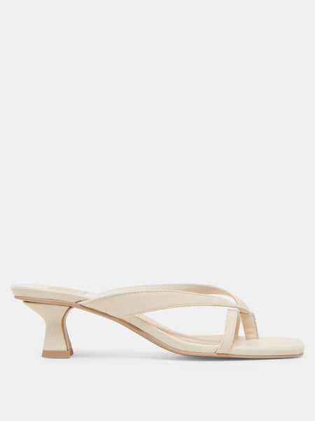Brevel Heeled Sandal in Bone
