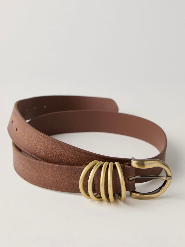 Rori Leather Belt in Cognac