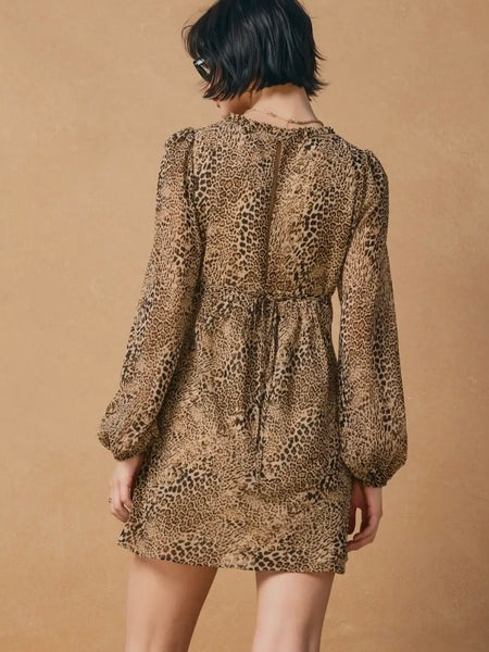 Urban Prowl Mini Dress in Sandstone Brown