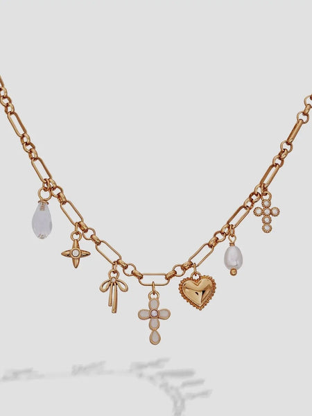 Coquette Christian Charm Necklace