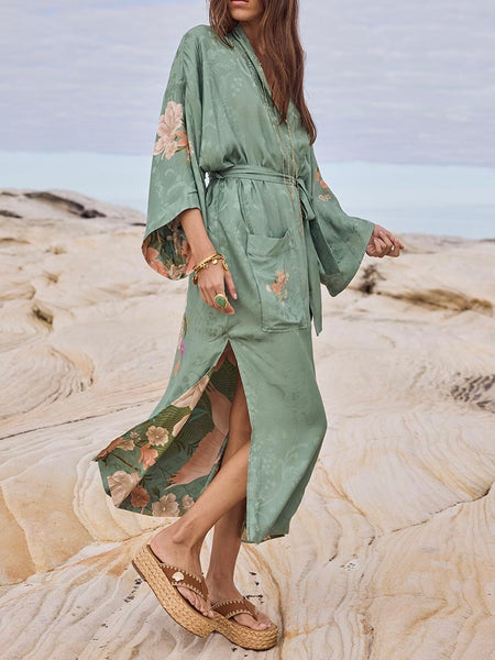 Floridian Reversible Robe in Sage