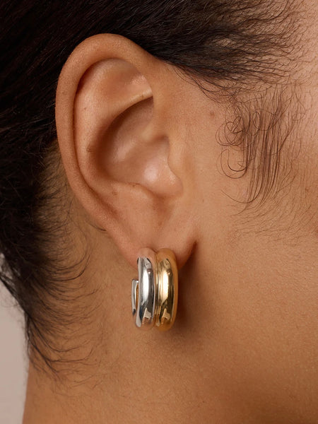 Lou Mixed Stacked Hoops