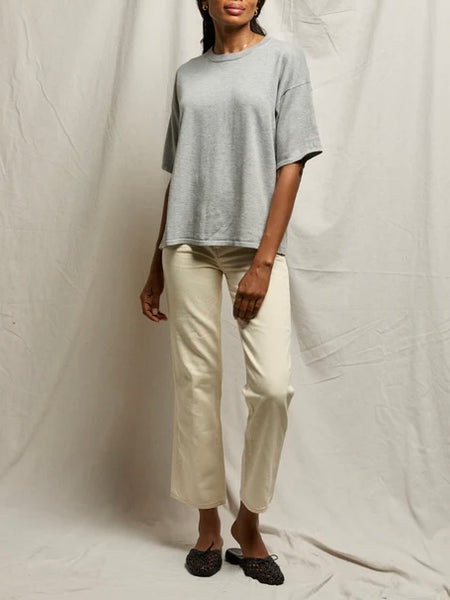 Yvonne Sweater Tee in Heather Grey