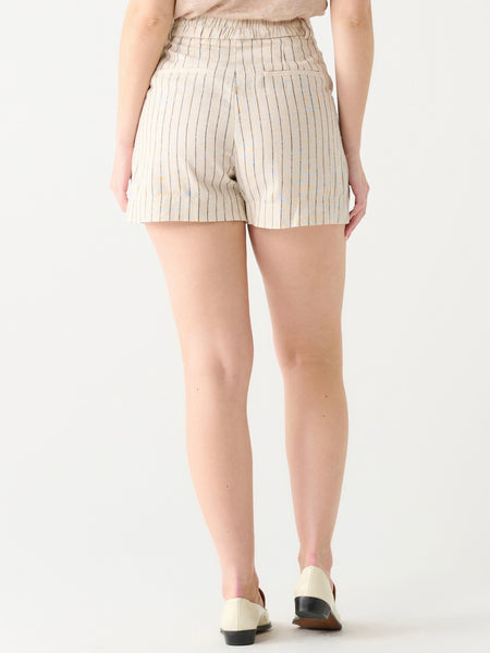 Batter Up Short in Oat/Charcoal Stripe