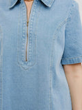True Blue Chambray Dress in Light Wash