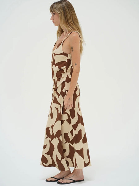 Fareni Dress in Geometric Canyon