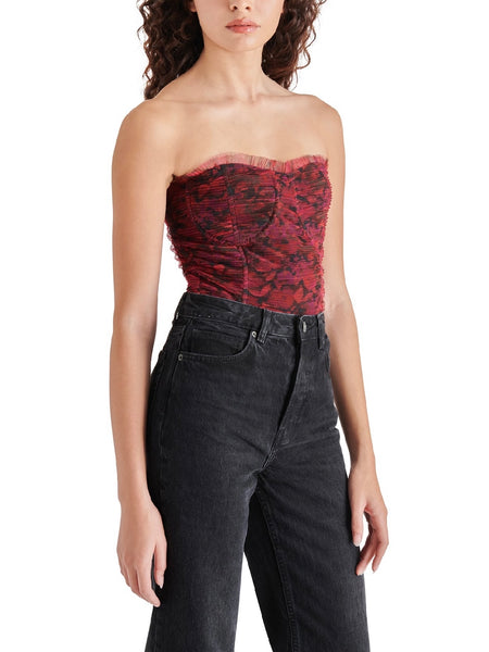 Sybil Bodysuit in Dark Fuchsia