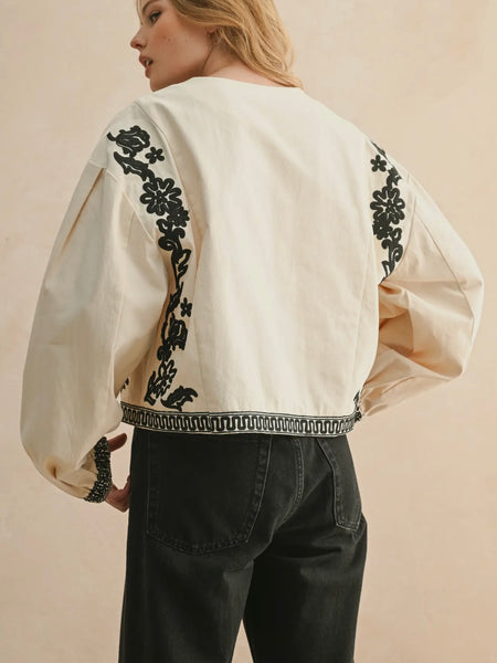 Must Be Monday Top in Ecru