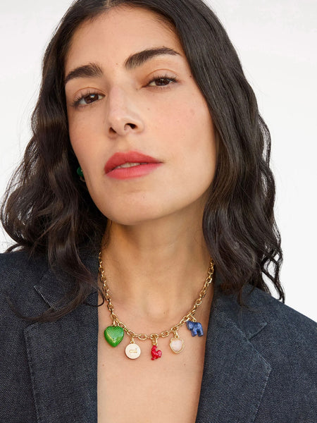 Oui Non Charm in Cream & Black