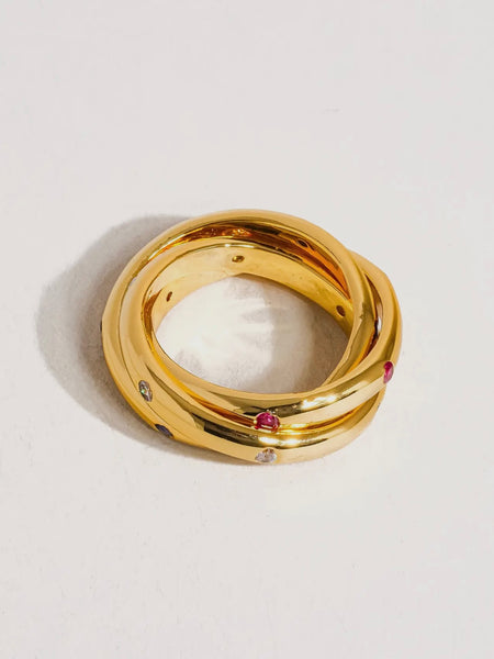Elvire Multi Stone Wrap Ring
