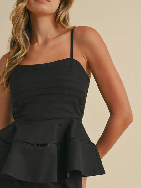 Power Pair Top & Pant Set in Black