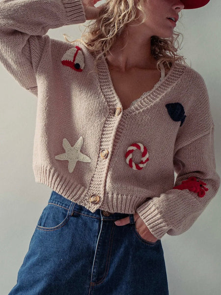 You're A Life Saver Cardi in Taupe