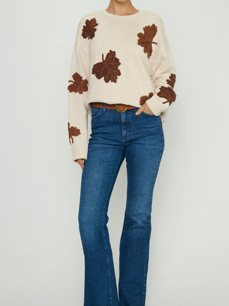 Go To Sweater in Fall Leaves Knit