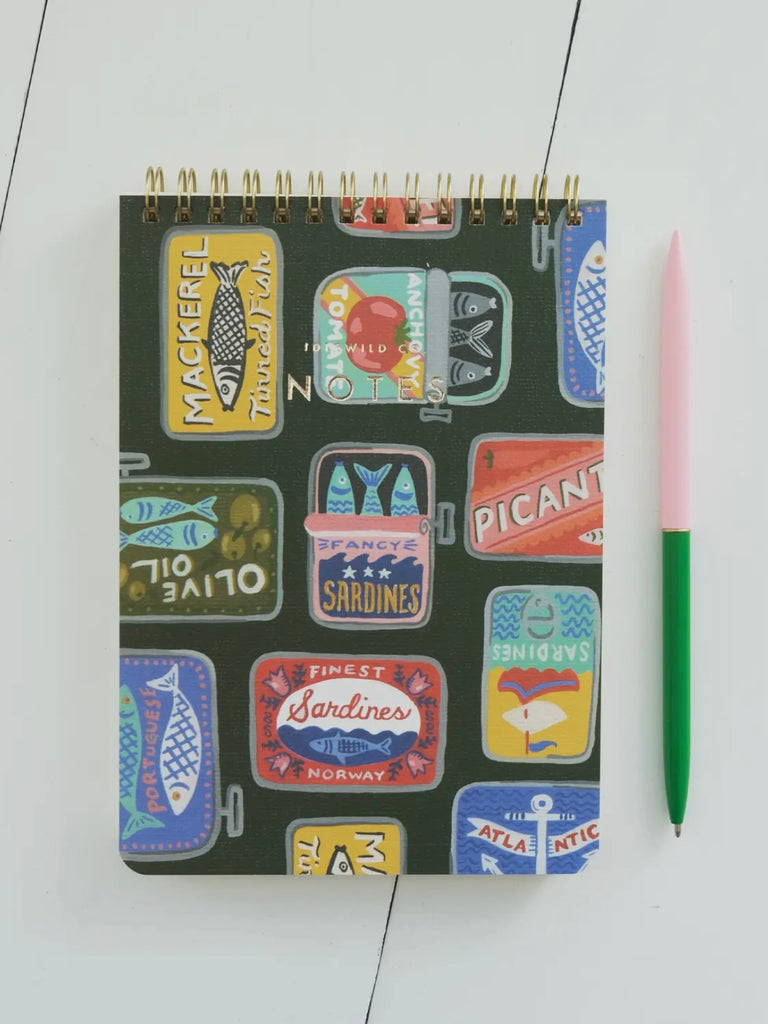 Tinned Fish Spiral Jotter