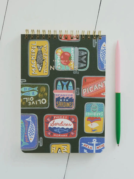 Tinned Fish Spiral Jotter