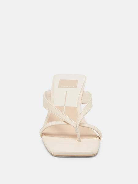 Brevel Heeled Sandal in Bone