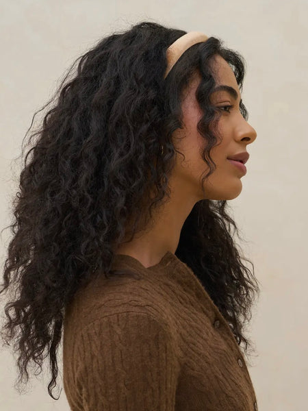 Cream & Camel Satin & Velvet Headbands