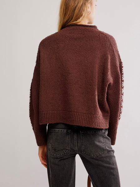 Story Book Sweater in Chocolate Combo