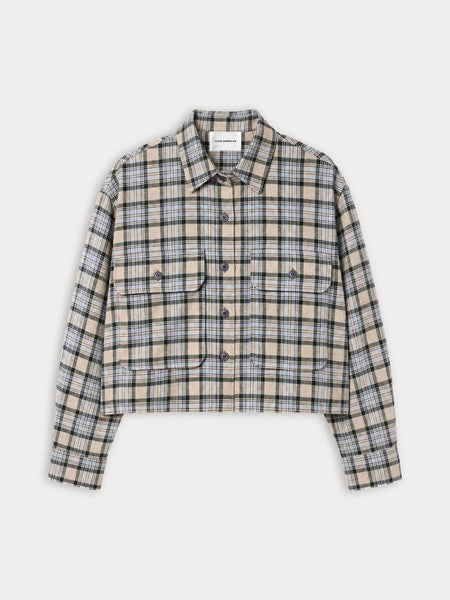 The Patch Pocket Shirt in Tan Plaid