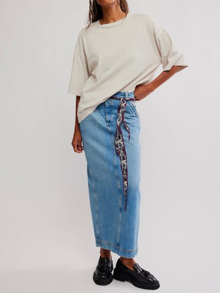 WTF Perfect Oversized Tee in Morning Oat