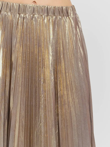 Give Me Your Best Shot Skirt in Gunmetal Gold