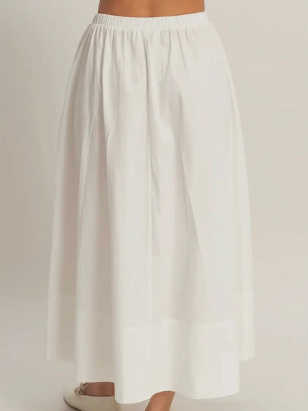 Sophia Midi Skirt in White