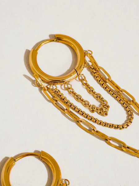 Vianne Multi Chain Drop Earrings