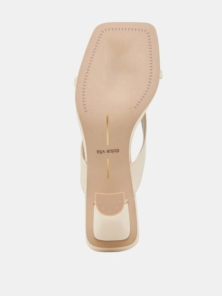 Brevel Heeled Sandal in Bone