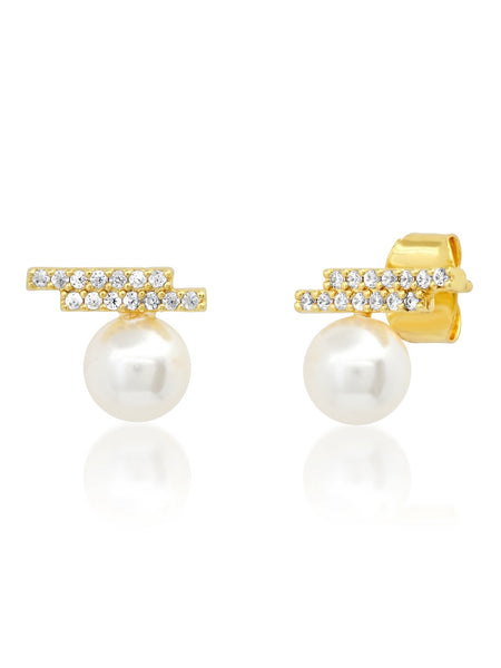 Swarovski Pearl CZ Stud
