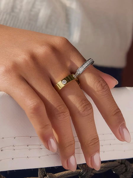 Greyson Two Tone Band Ring