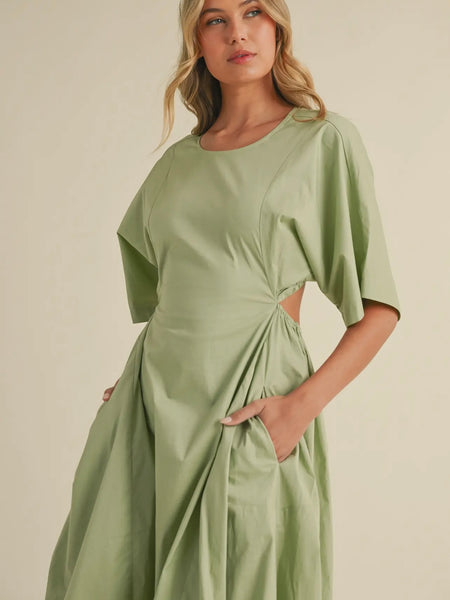 Green Goddess Dress in Sage