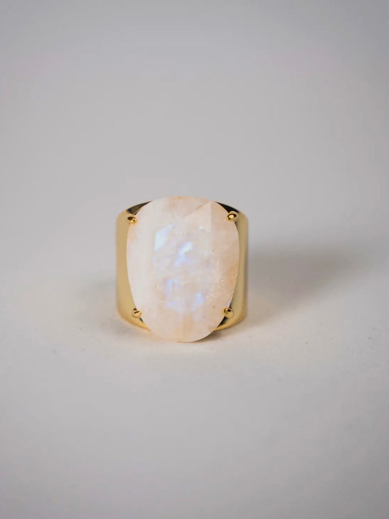 Anillo De Piedra Moonstone Ring